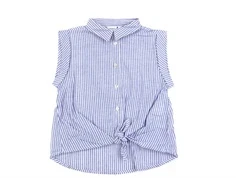 Name It dusty blue stribet skjorte